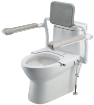 Toilet safety armrest-