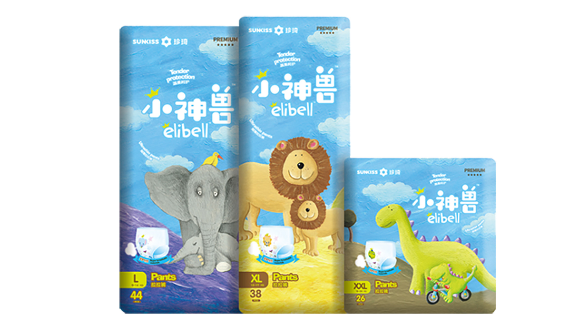 Elibell 小神獸嬰兒拉拉褲