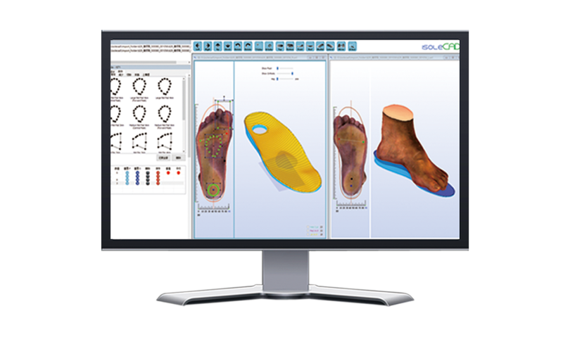 IsoleCAD orthopedic insole design system-