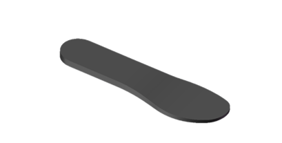 Carbon fiber half foot-