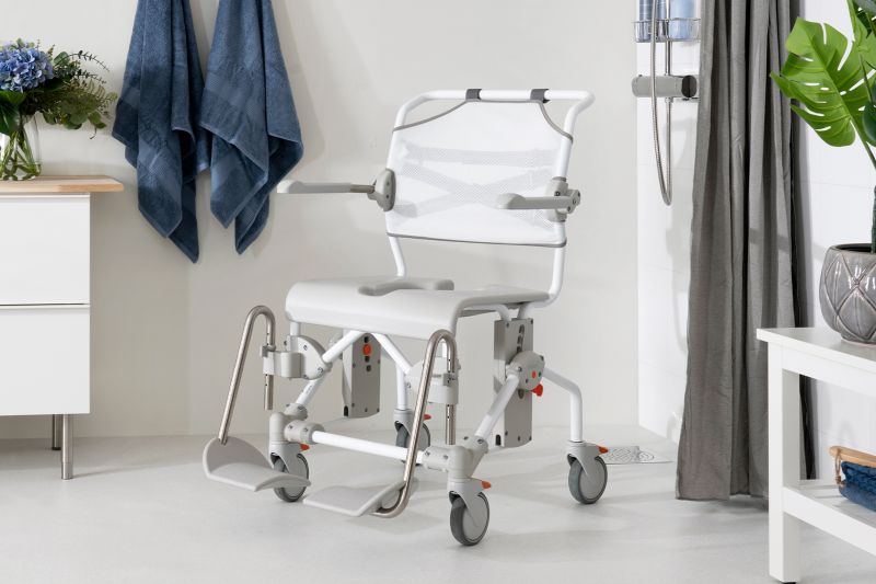 Etac Swift Mobil-2 移動式浴廁多功能椅 高度可調型-